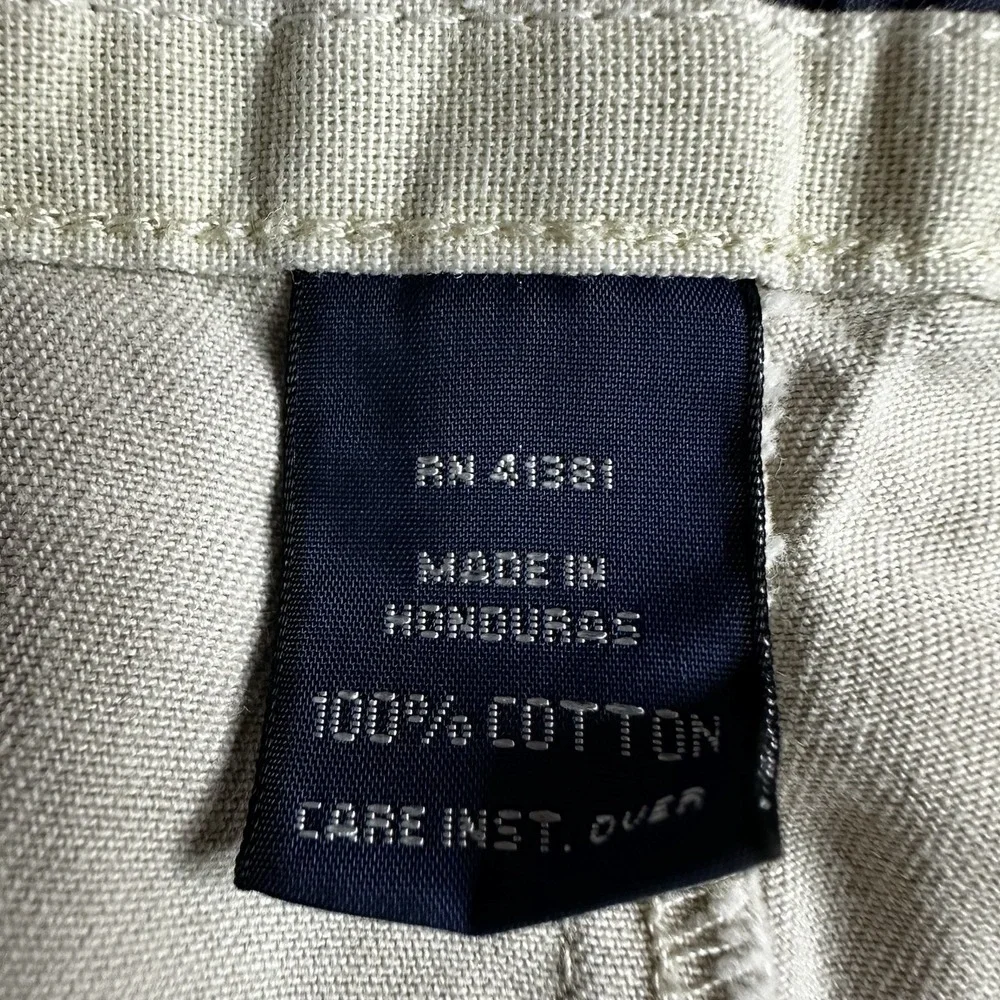 Vintage 90s Polo Ralph Lauren Andrew Pant Men 36x30 Khaki Pleated Chino Cotton